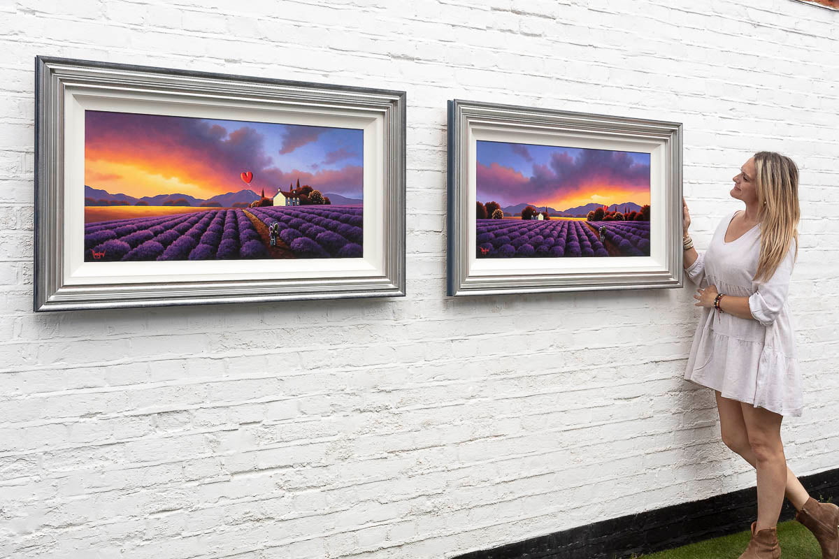 Happiness Blooms Where Lavender Grows - Original - SOLD David Renshaw Original