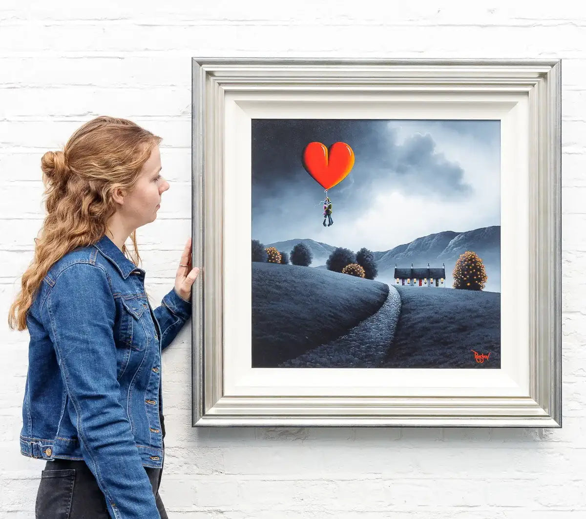 Holding Onto My Love - Original - SOLD by artist David Renshaw - Wyecliffe Galleries