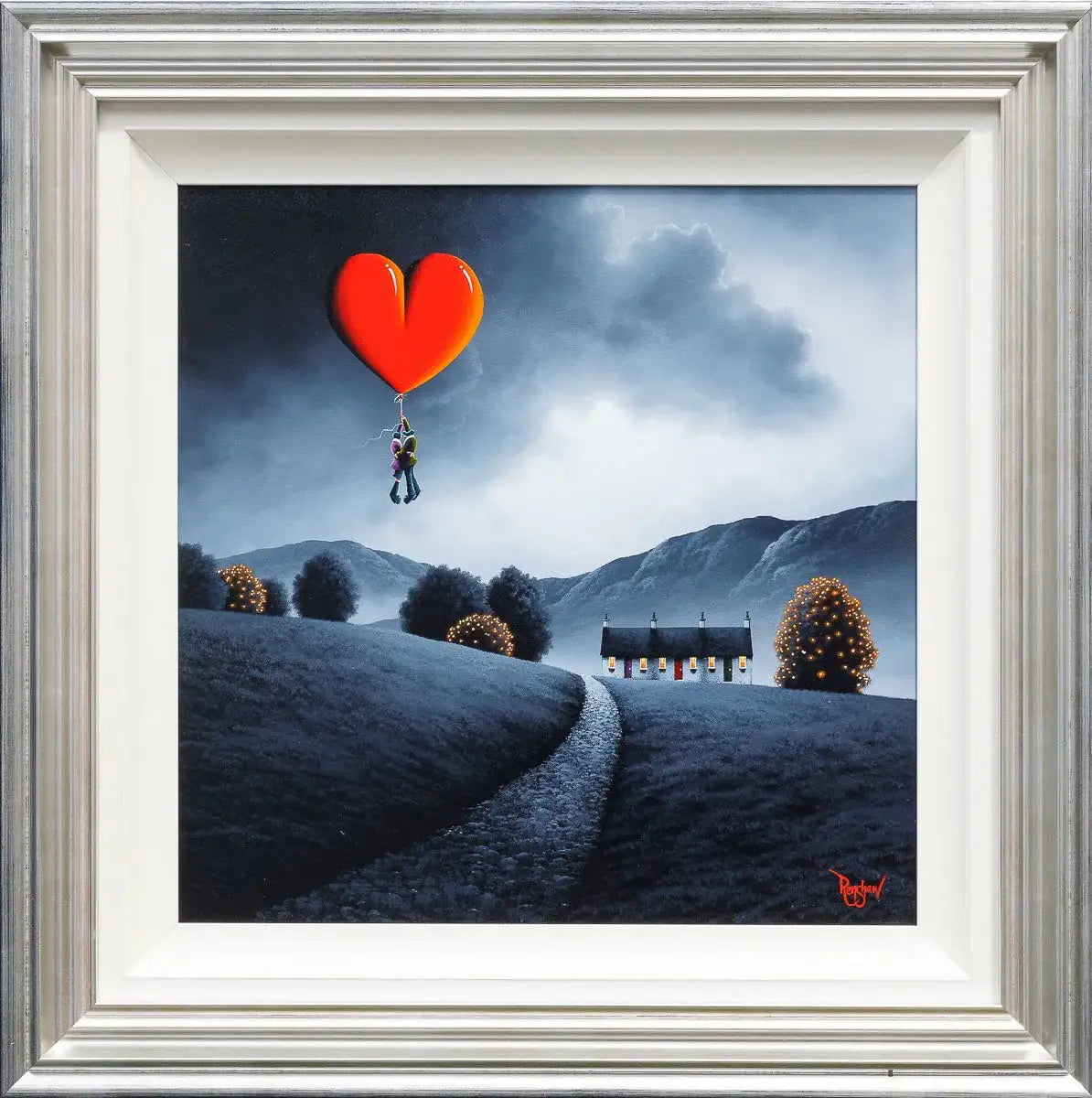 Holding Onto My Love - Original - SOLD by artist David Renshaw - Wyecliffe Galleries