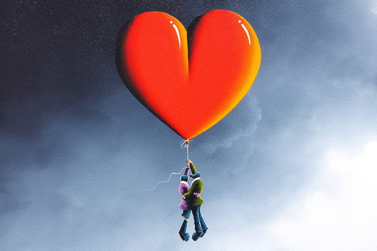 Holding Onto My Love - Original - SOLD by artist David Renshaw - Wyecliffe Galleries