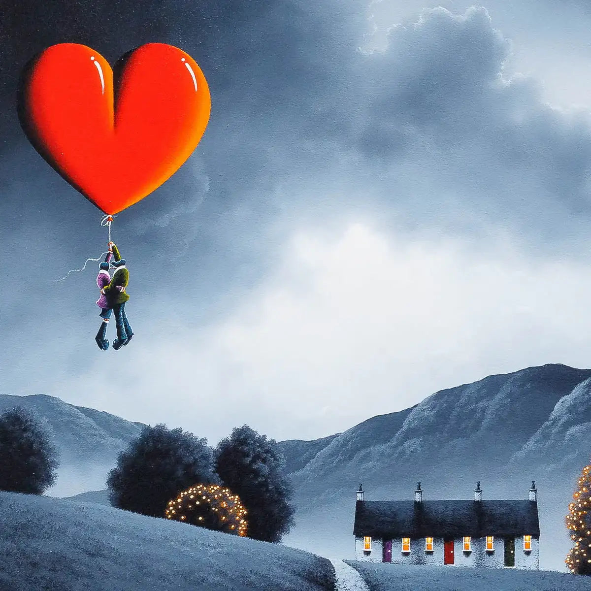 Holding Onto My Love - Original - SOLD by artist David Renshaw - Wyecliffe Galleries