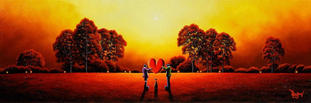 Holding Onto Our Love - Original - SOLD by artist David Renshaw - Wyecliffe Galleries