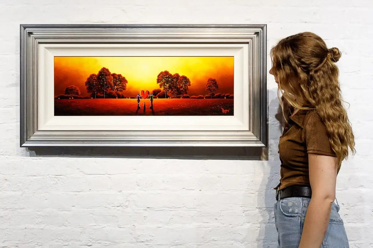 Holding Onto Our Love - Original - SOLD by artist David Renshaw - Wyecliffe Galleries