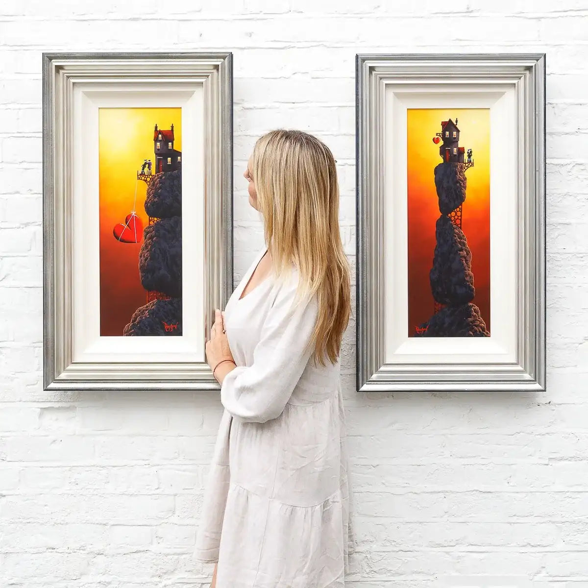 Holding Up Our Love - Original - SOLD by artist David Renshaw - Wyecliffe Galleries