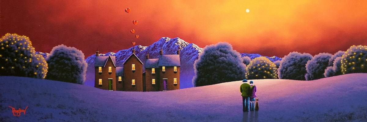 Home Is Where Our Story Begins... Original - SOLD by artist David Renshaw - Wyecliffe Galleries