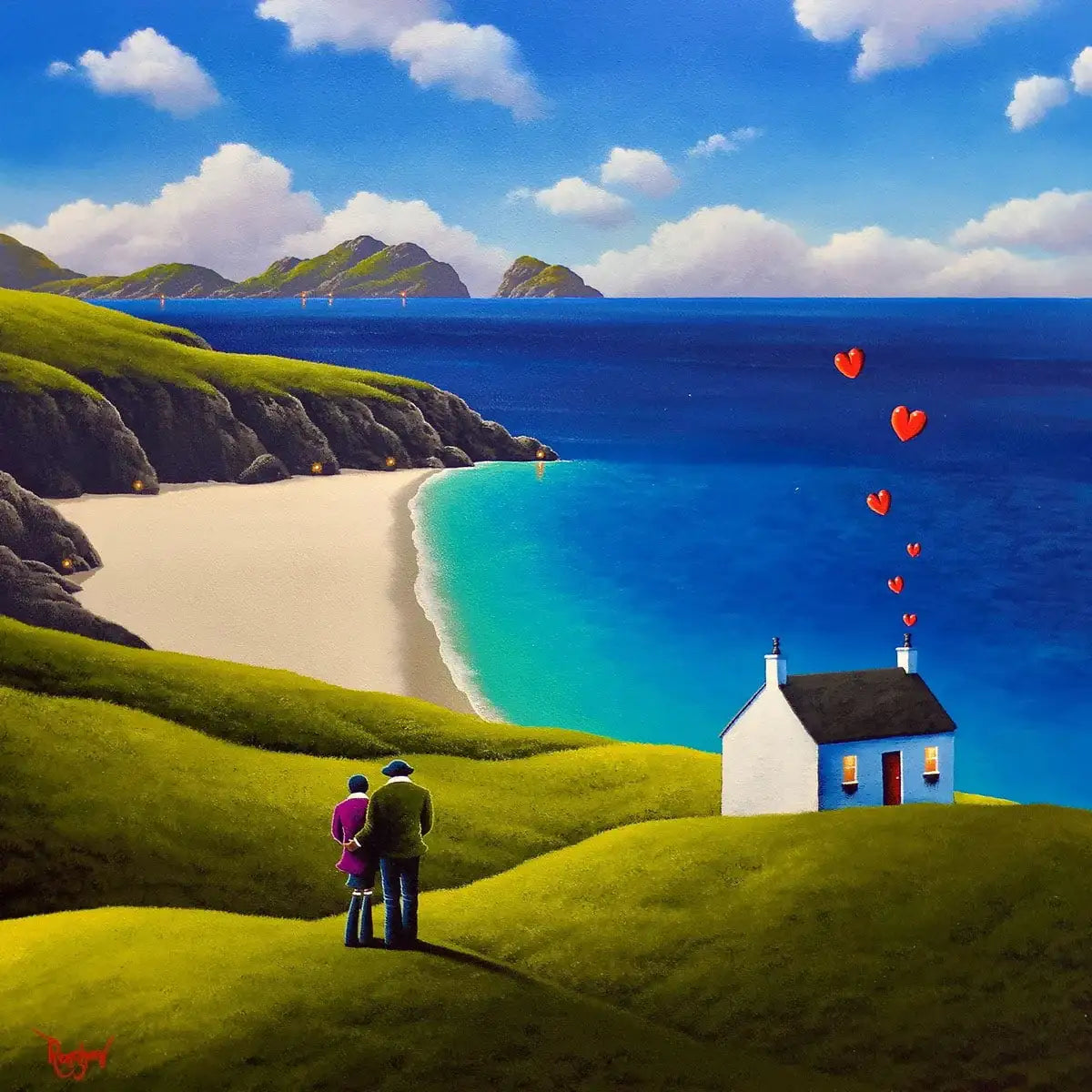 Home Of Love And Serenity - Original - SOLD by artist David Renshaw - Wyecliffe Galleries