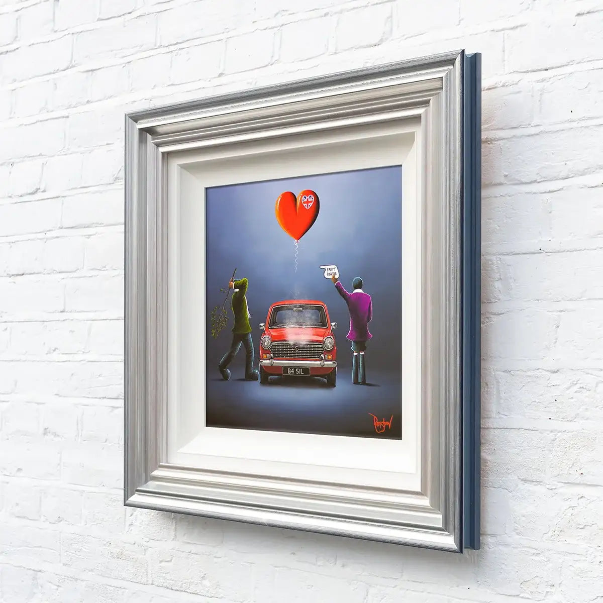 I'm Gonna Give You A Damn Good Thrashing! - Original - SOLD by artist David Renshaw - Wyecliffe Galleries