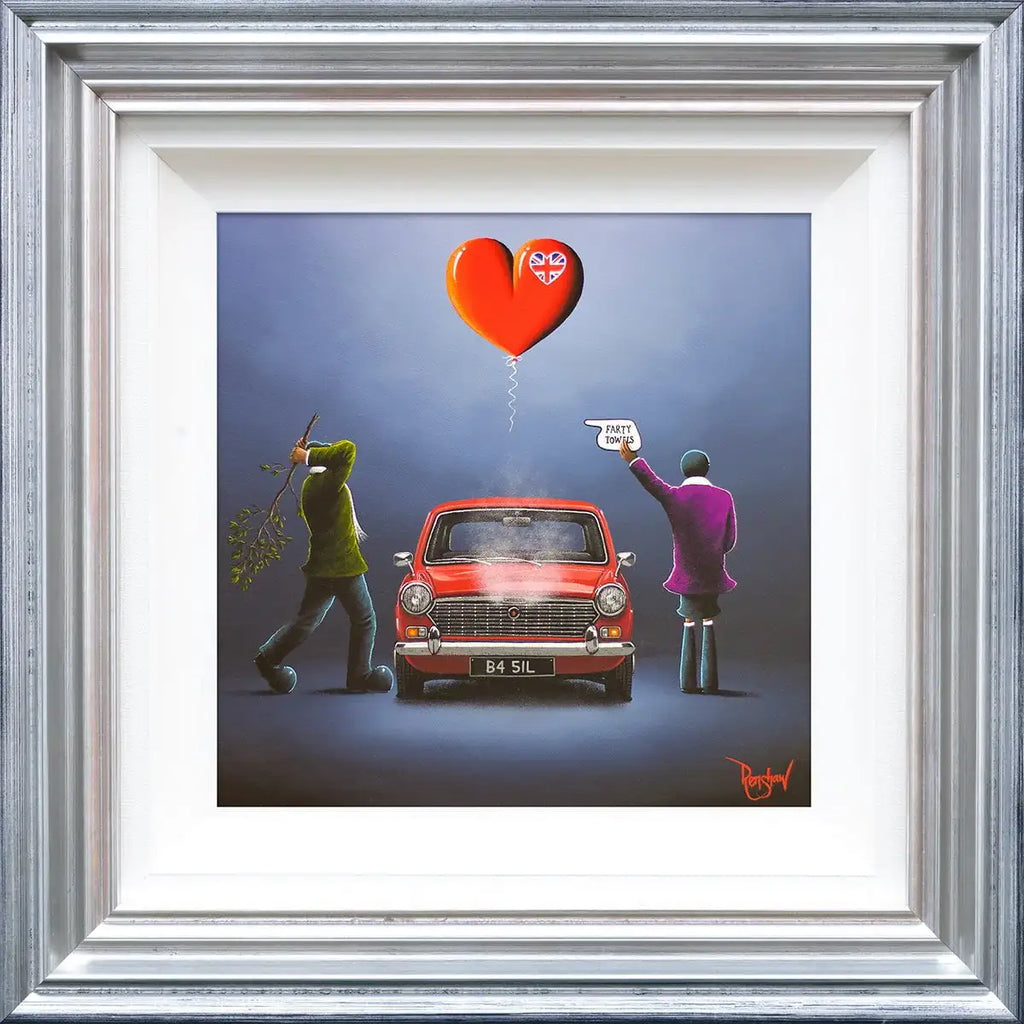 I'm Gonna Give You A Damn Good Thrashing! - Original - SOLD by artist David Renshaw - Wyecliffe Galleries