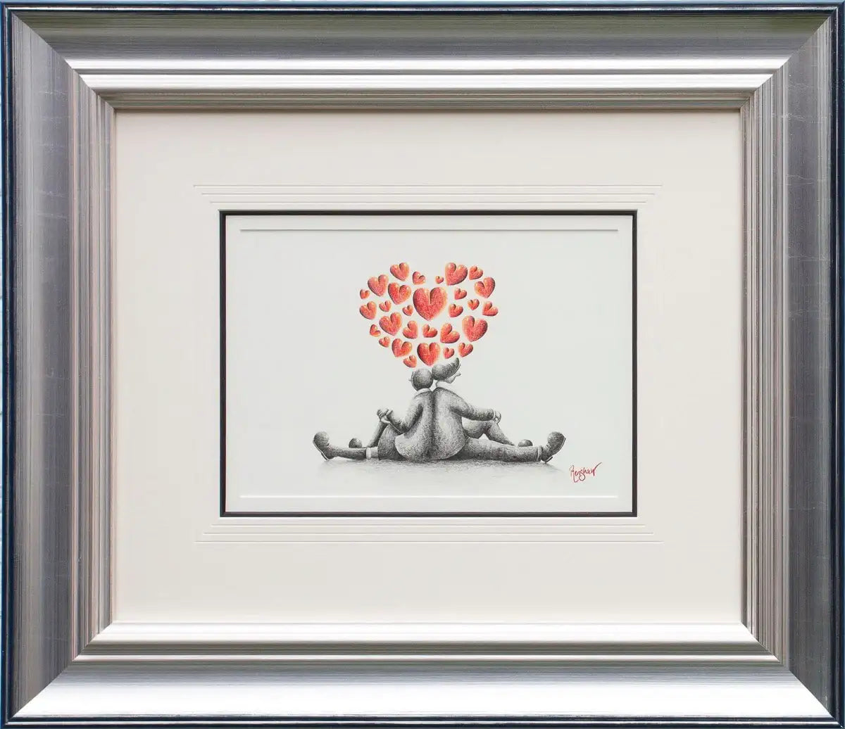 I've Got Your Back - Original Sketch - SOLD by artist David Renshaw - Wyecliffe Galleries