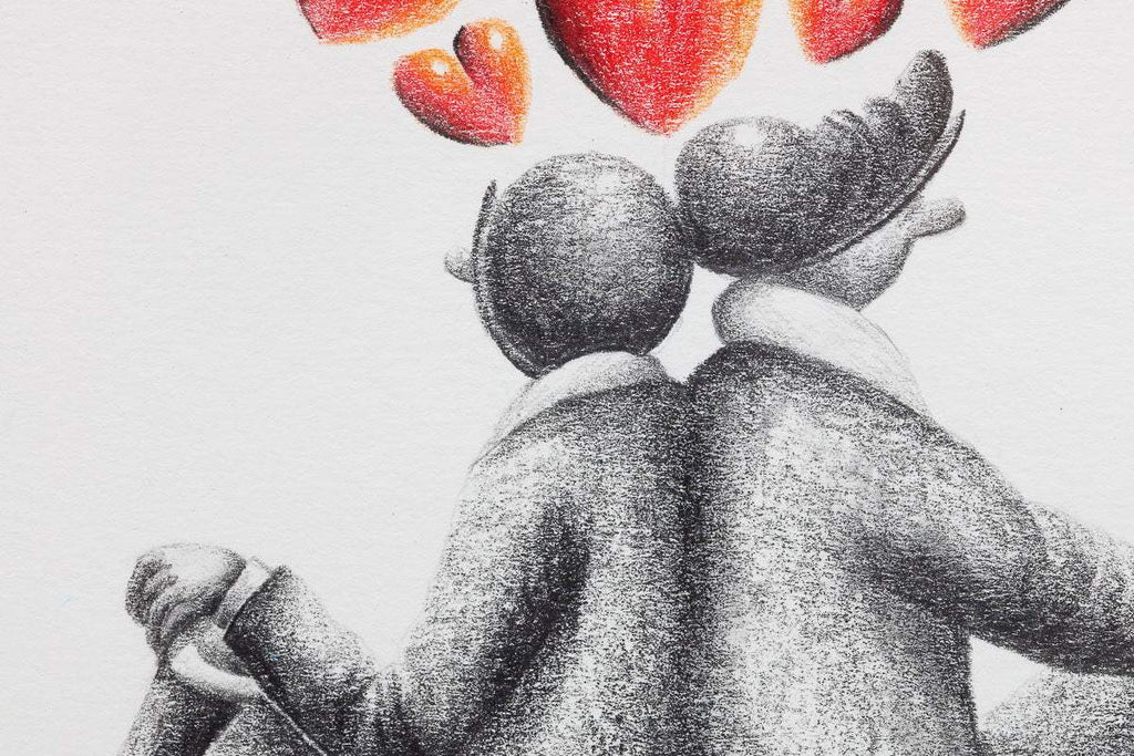 I've Got Your Back - Original Sketch - SOLD by artist David Renshaw - Wyecliffe Galleries