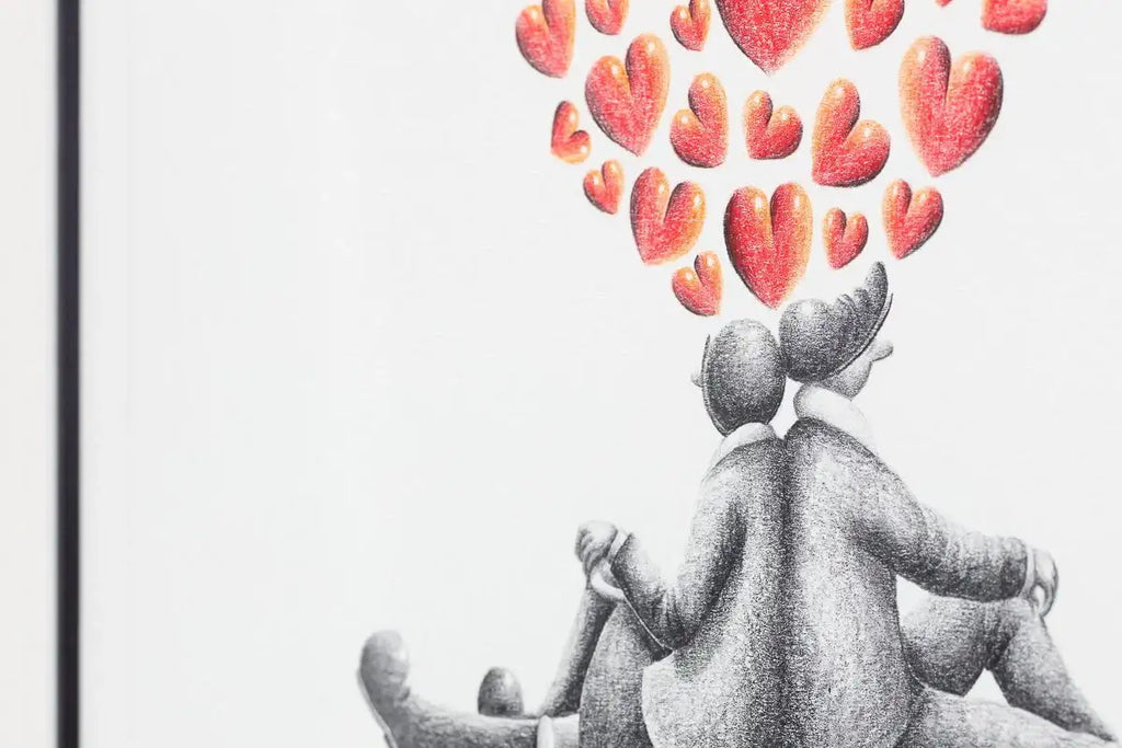 I've Got Your Back - Original Sketch - SOLD by artist David Renshaw - Wyecliffe Galleries