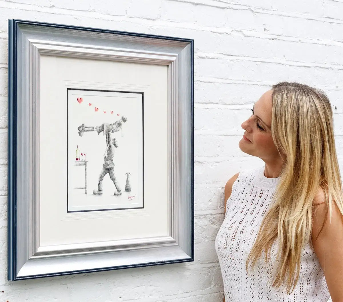 I've Had The Wine Of My Life - Original Sketch - SOLD by artist David Renshaw - Wyecliffe Galleries