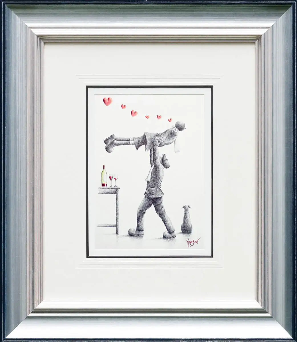 I've Had The Wine Of My Life - Original Sketch - SOLD by artist David Renshaw - Wyecliffe Galleries