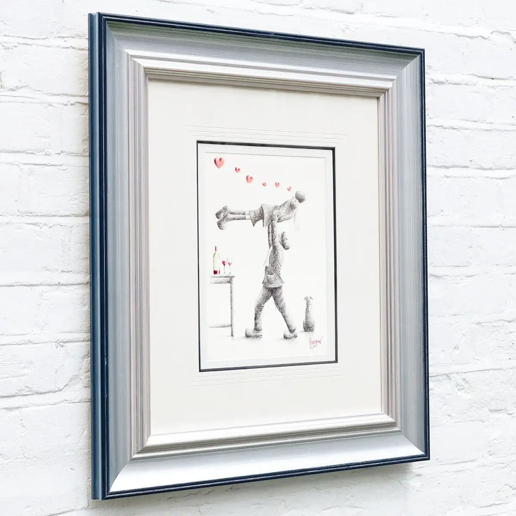 I've Had The Wine Of My Life - Original Sketch - SOLD by artist David Renshaw - Wyecliffe Galleries