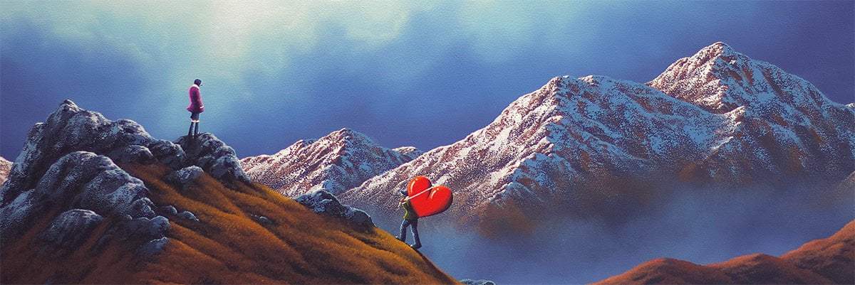 Journey To Meet Your Heart - Original - SOLD by artist David Renshaw - Wyecliffe Galleries