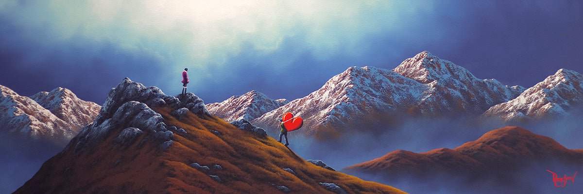 Journey To Meet Your Heart - Original - SOLD by artist David Renshaw - Wyecliffe Galleries