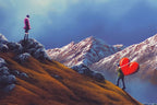 Journey To Meet Your Heart - Original - SOLD by artist David Renshaw - Wyecliffe Galleries