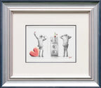 Karaoke Queen - Original Sketch - SOLD by artist David Renshaw - Wyecliffe Galleries