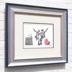 La La Large Glass Of Red - Original Sketch - SOLD by artist David Renshaw - Wyecliffe Galleries
