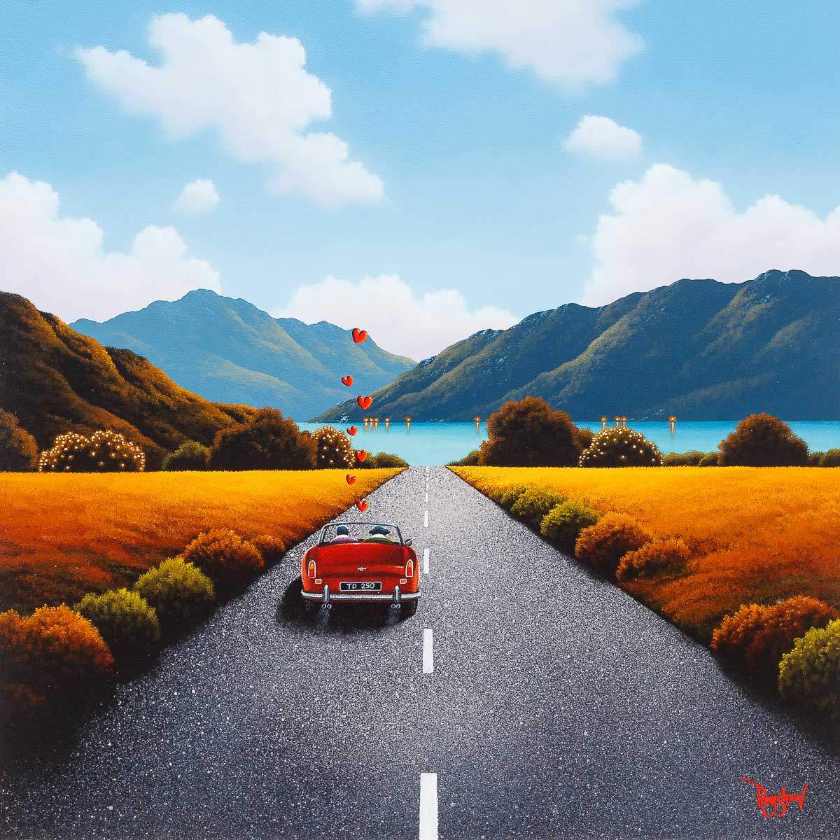 Lakeside Journey - Original - SOLD by artist David Renshaw - Wyecliffe Galleries