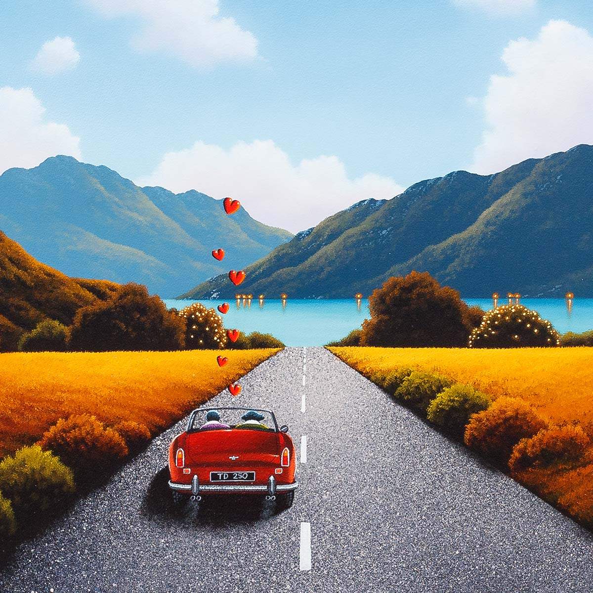 Lakeside Journey - Original - SOLD by artist David Renshaw - Wyecliffe Galleries