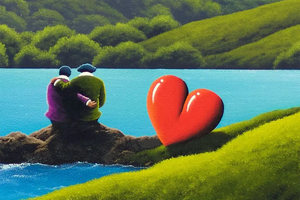 Lakeside Love - Original - SOLD by artist David Renshaw - Wyecliffe Galleries