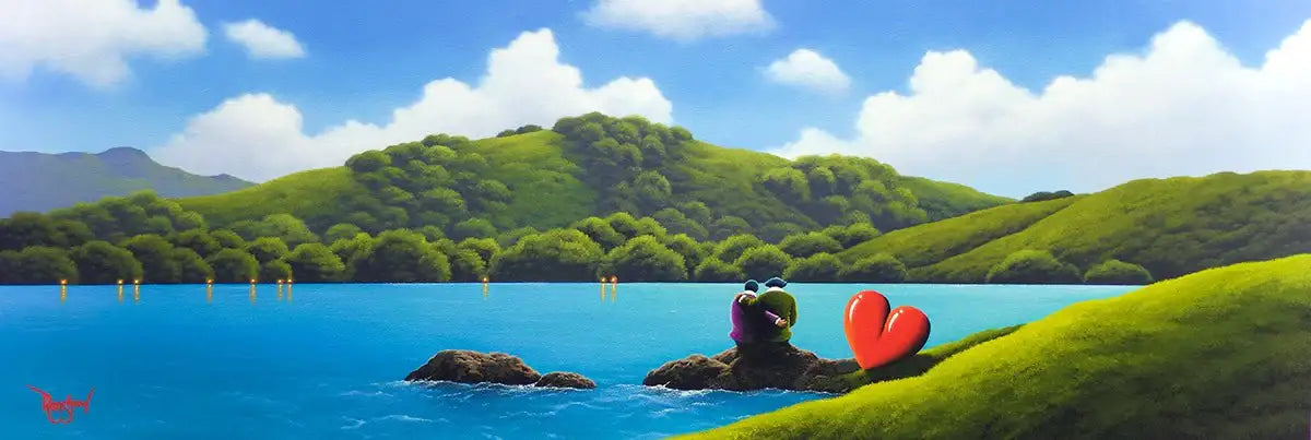Lakeside Love - Original - SOLD by artist David Renshaw - Wyecliffe Galleries