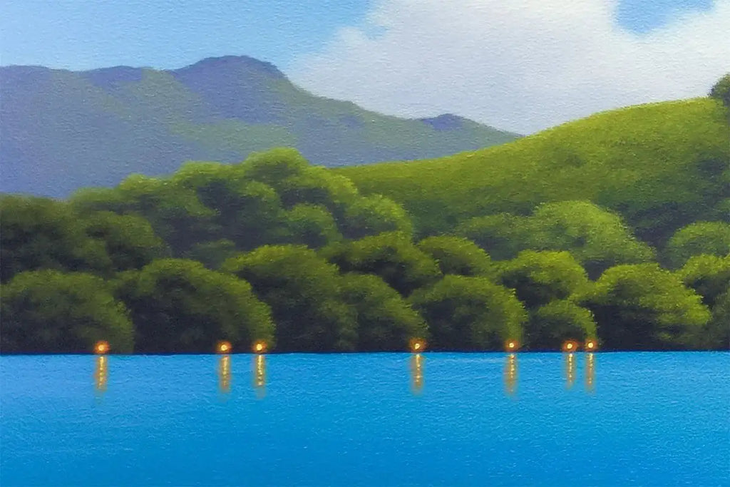 Lakeside Love - Original - SOLD by artist David Renshaw - Wyecliffe Galleries