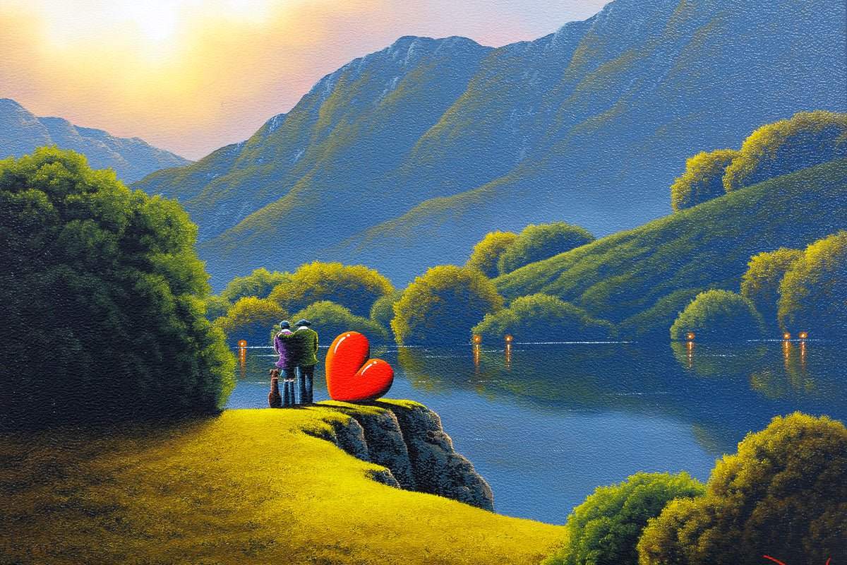 Lakeside Tranquillity - Original - SOLD by artist David Renshaw - Wyecliffe Galleries