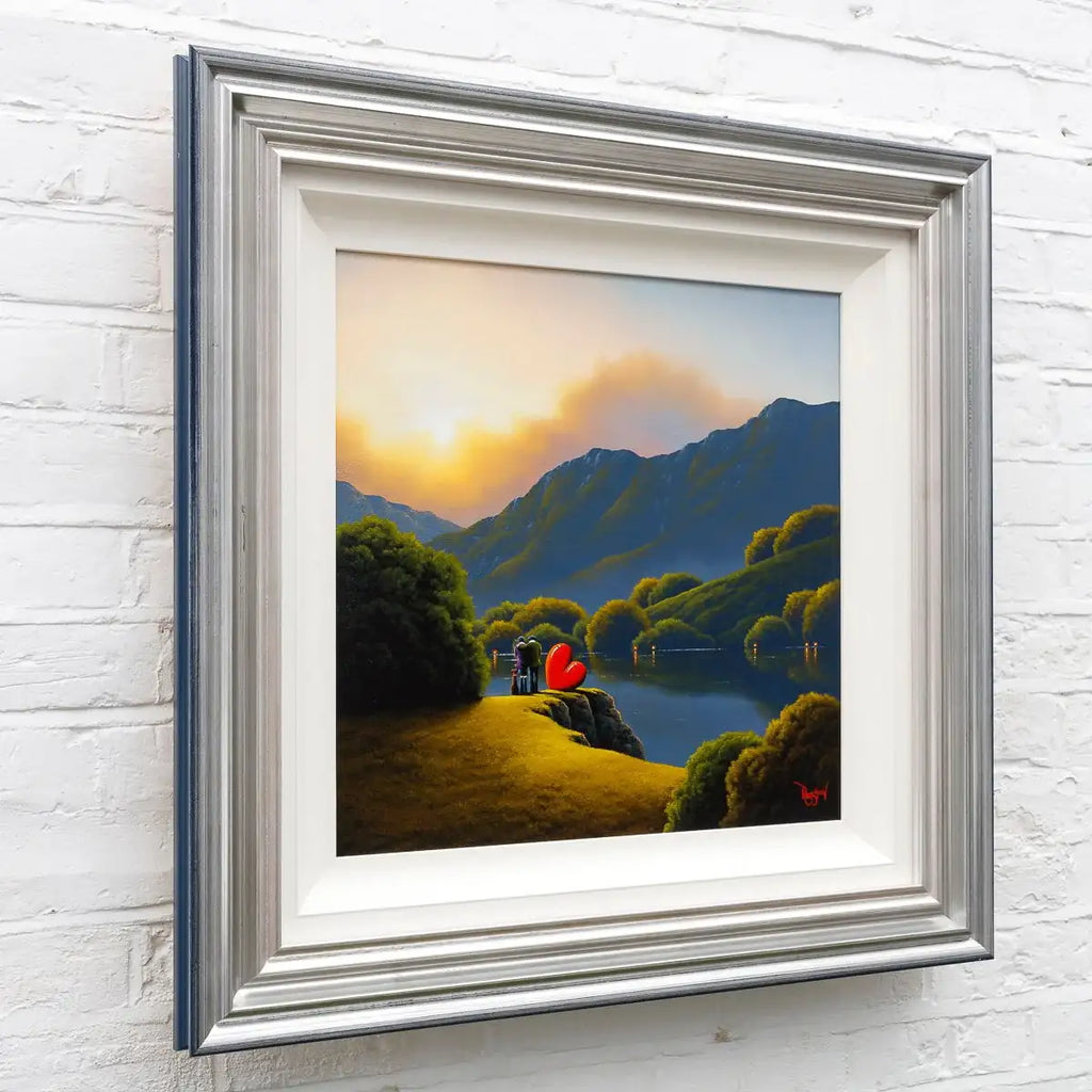 Lakeside Tranquillity - Original - SOLD by artist David Renshaw - Wyecliffe Galleries