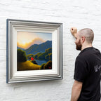 Lakeside Tranquillity - Original - SOLD by artist David Renshaw - Wyecliffe Galleries