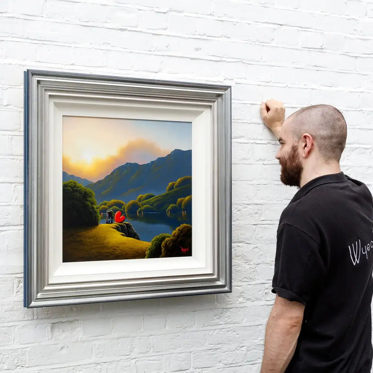 Lakeside Tranquillity - Original - SOLD by artist David Renshaw - Wyecliffe Galleries