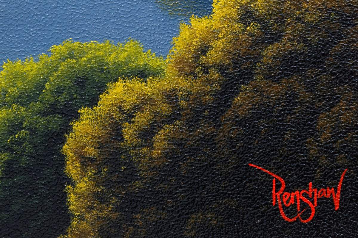 Lakeside Tranquillity - Original - SOLD by artist David Renshaw - Wyecliffe Galleries