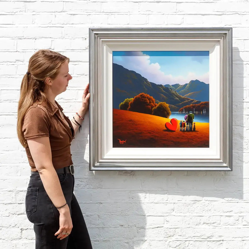 Lakeside Walks - Original - SOLD by artist David Renshaw - Wyecliffe Galleries