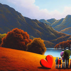Lakeside Walks - Original - SOLD by artist David Renshaw - Wyecliffe Galleries