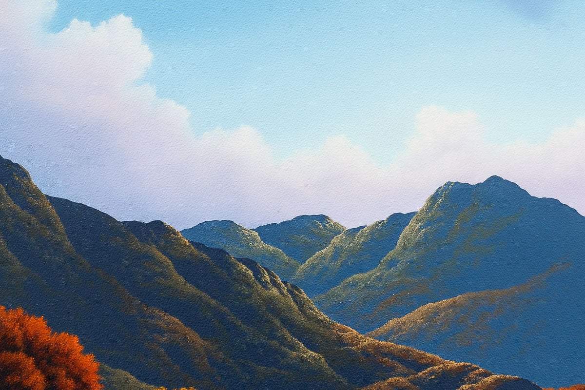 Lakeside Walks - Original - SOLD by artist David Renshaw - Wyecliffe Galleries