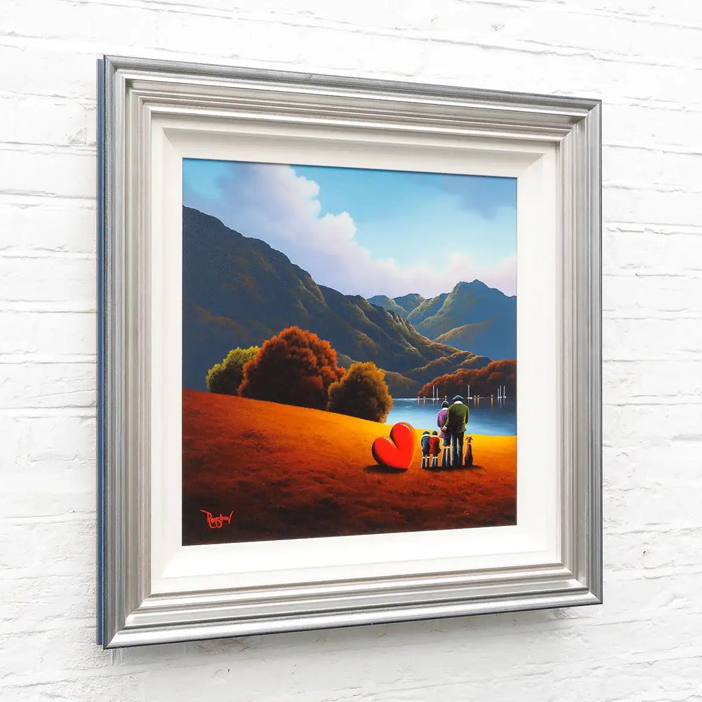 Lakeside Walks - Original - SOLD by artist David Renshaw - Wyecliffe Galleries