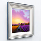 Lavender Fields Forever In Our Heart - Original - SOLD by artist David Renshaw - Wyecliffe Galleries