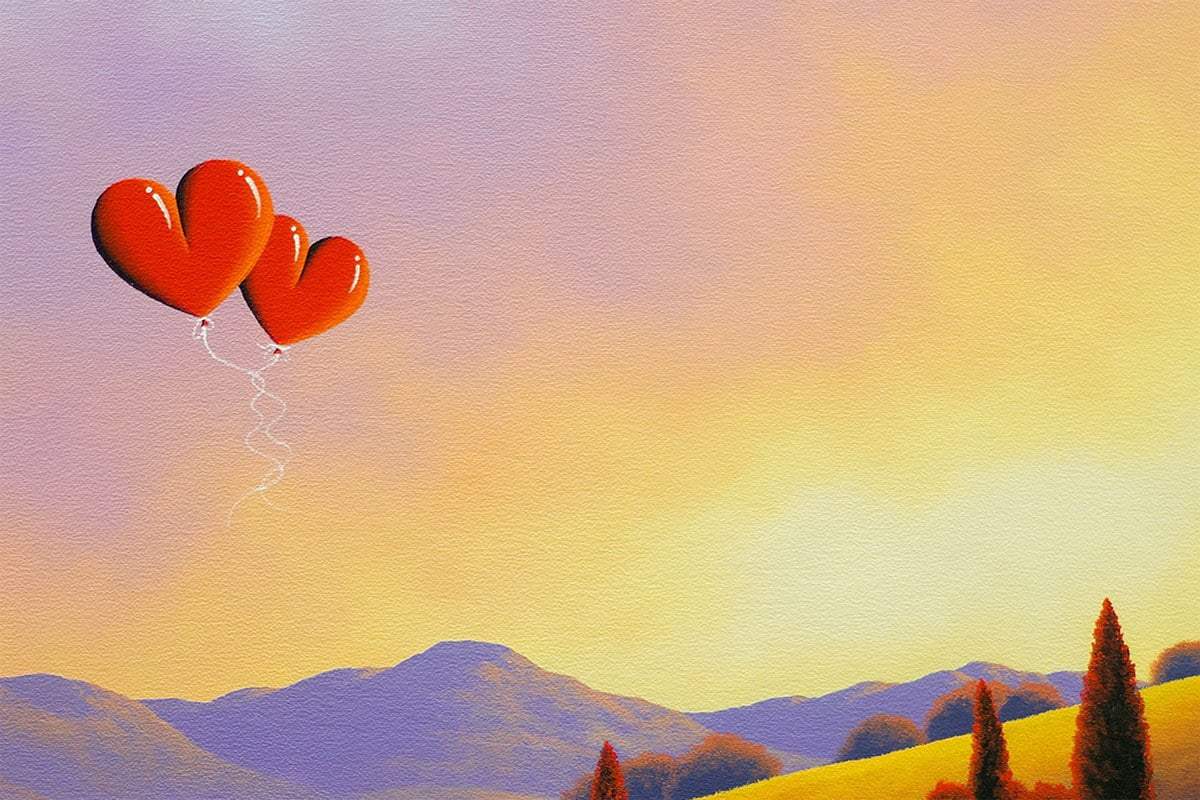 Lavender Fields Of Dreams - Original - SOLD by artist David Renshaw - Wyecliffe Galleries