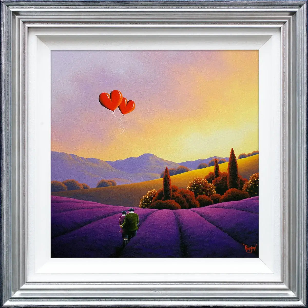 Lavender Fields Of Dreams - Original - SOLD by artist David Renshaw - Wyecliffe Galleries