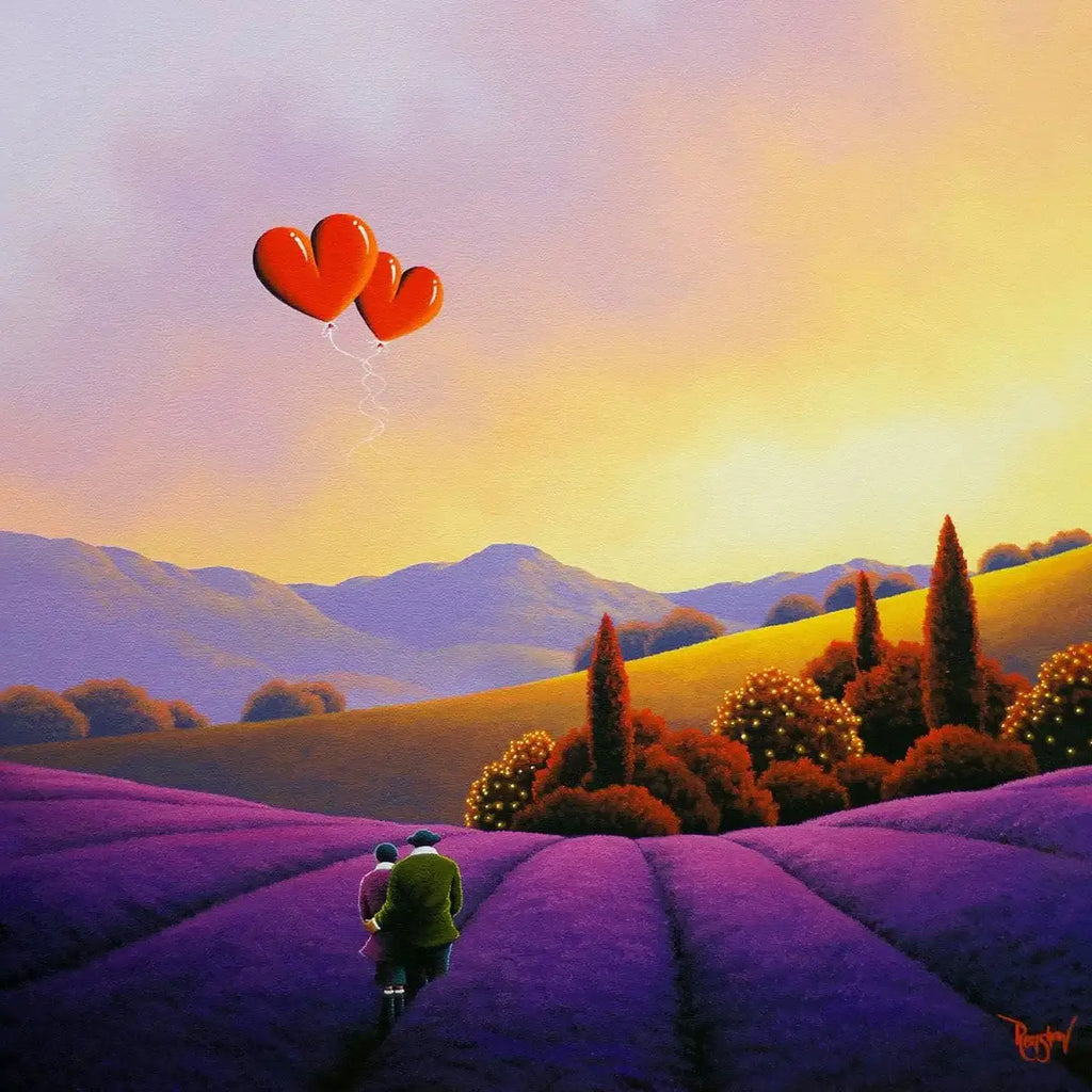Lavender Fields Of Dreams - Original - SOLD by artist David Renshaw - Wyecliffe Galleries