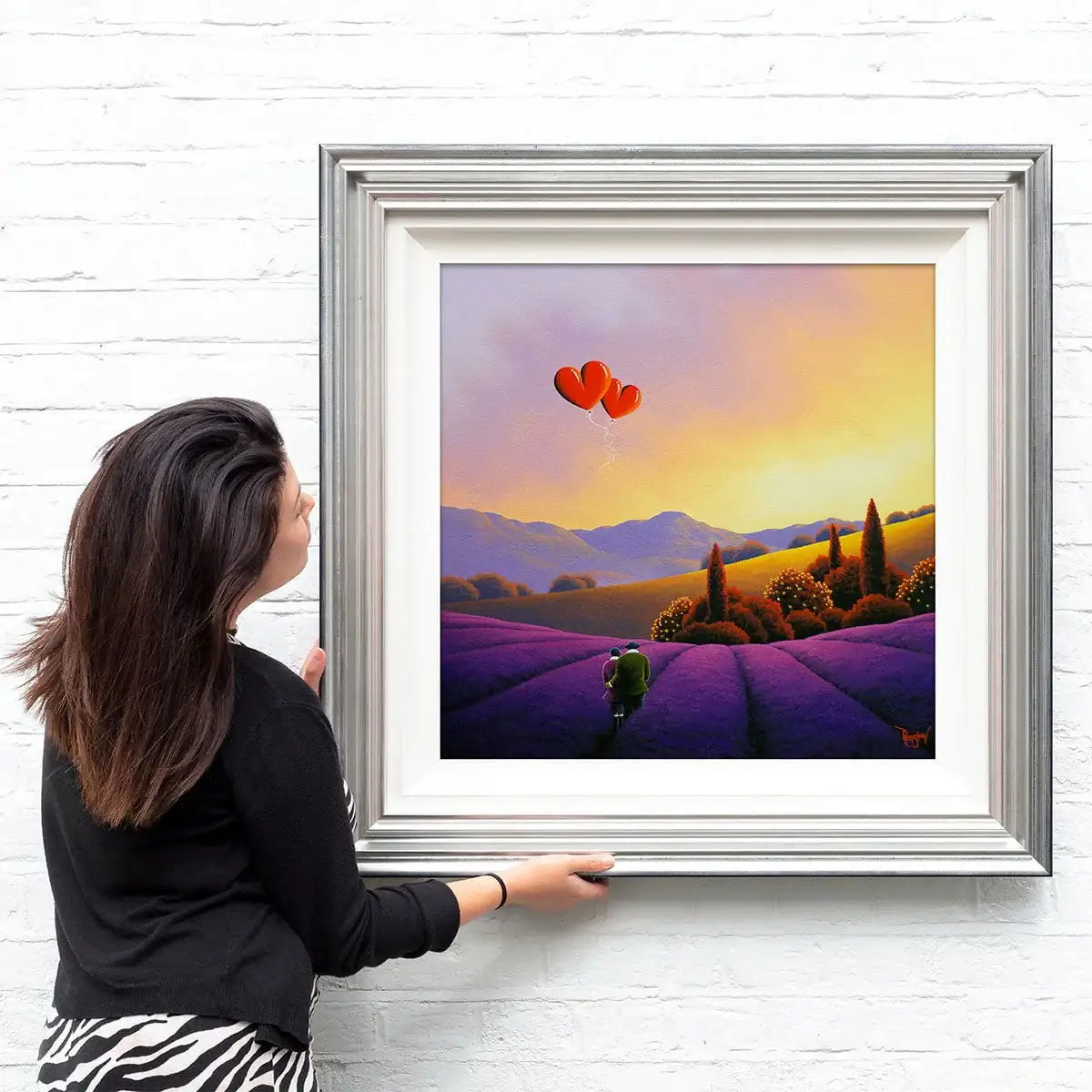 Lavender Fields Of Dreams - Original - SOLD by artist David Renshaw - Wyecliffe Galleries