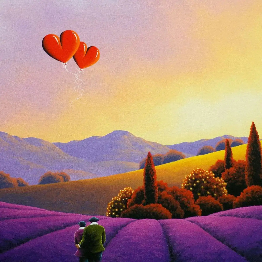 Lavender Fields Of Dreams - Original - SOLD by artist David Renshaw - Wyecliffe Galleries