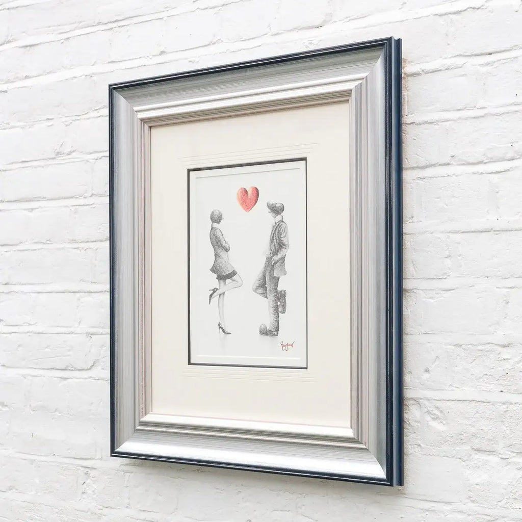 Let's Talk About Love - Original Sketch by artist David Renshaw - Wyecliffe Galleries