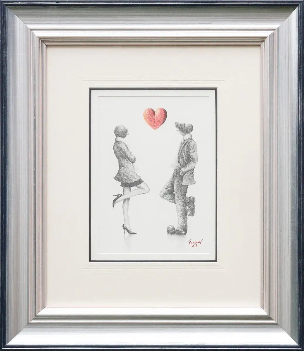 Let's Talk About Love - Original Sketch by artist David Renshaw - Wyecliffe Galleries