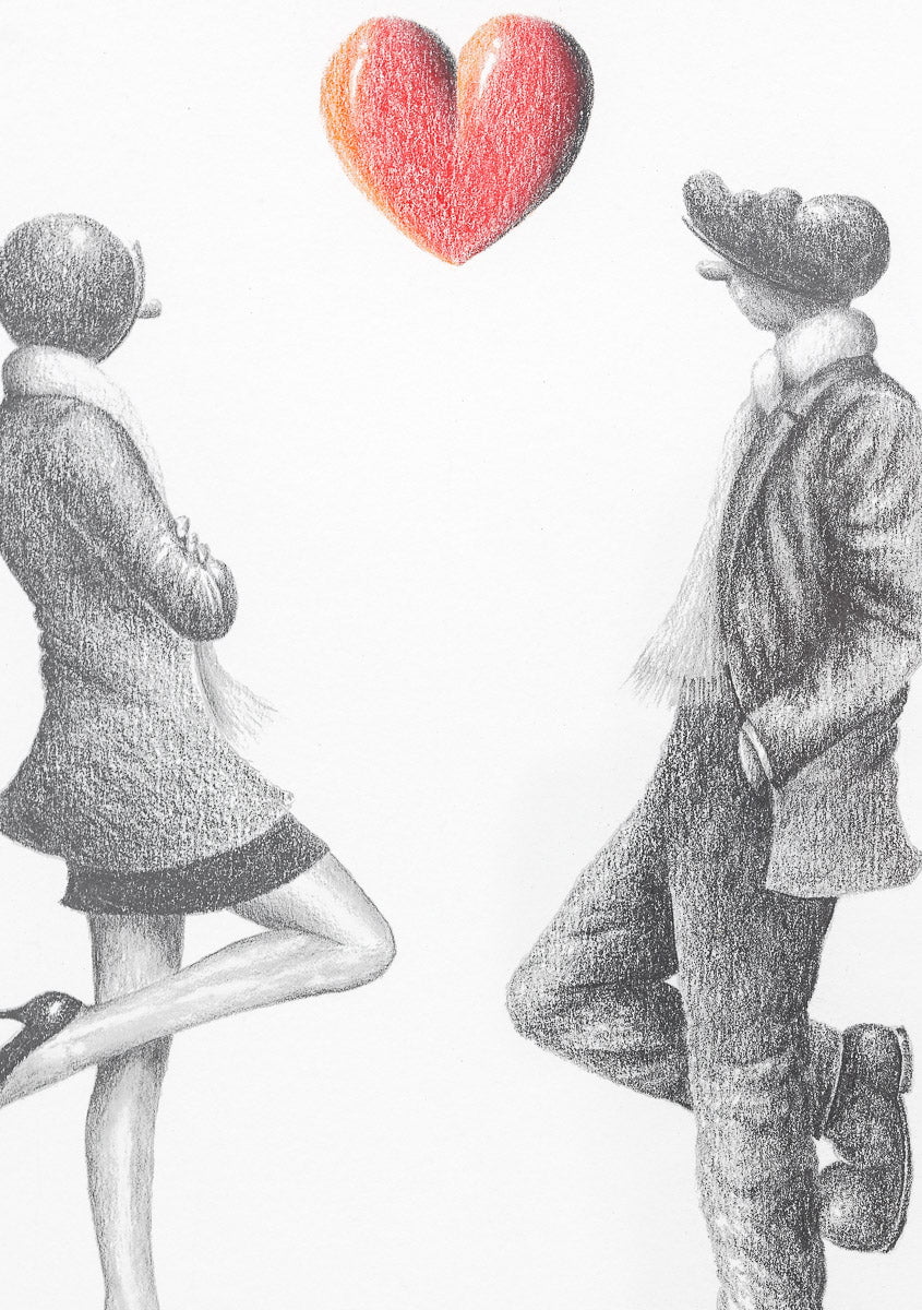 Let's Talk About Love - Original Sketch David Renshaw Original