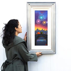 Letting Our Dreams Sparkle Like Fireworks - Original - SOLD by artist David Renshaw - Wyecliffe Galleries