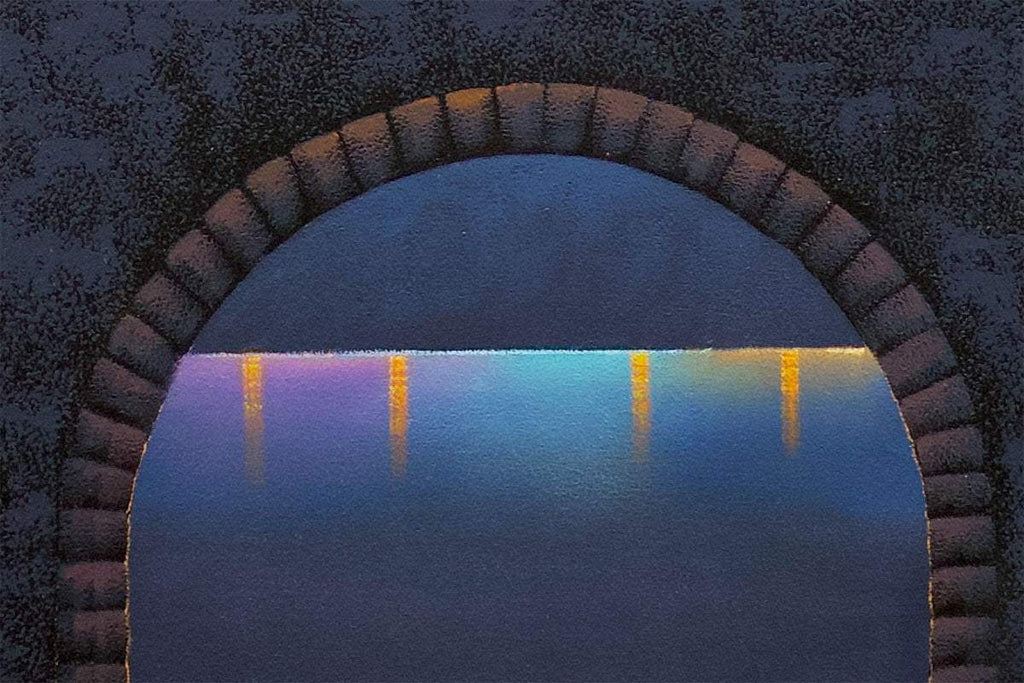 Letting Our Dreams Sparkle Like Fireworks - Original - SOLD by artist David Renshaw - Wyecliffe Galleries