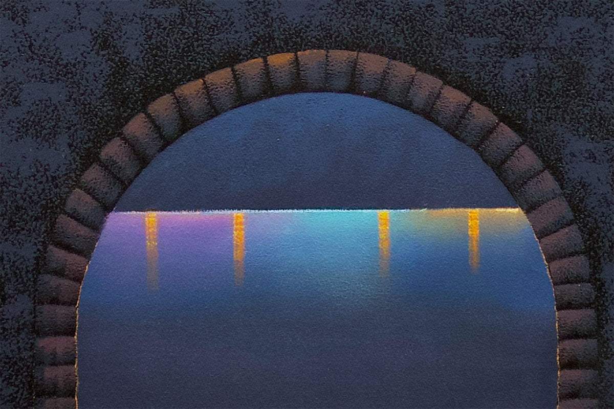 Letting Our Dreams Sparkle Like Fireworks - Original - SOLD by artist David Renshaw - Wyecliffe Galleries