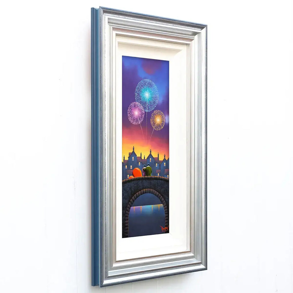 Letting Our Dreams Sparkle Like Fireworks - Original - SOLD by artist David Renshaw - Wyecliffe Galleries